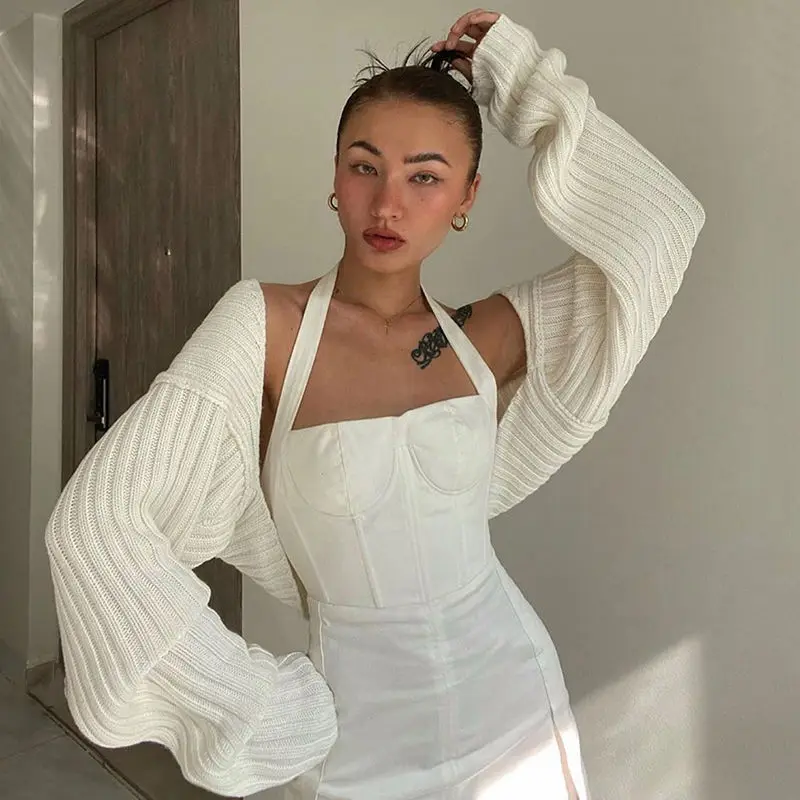 Knitted Cardigan Outer Shawl Top Women Spring and Autumn Design Fashion Slim Slim Long Sleeve Sweater White Cardigan Women New
Knitted Cardigan Outer Shawl Top Women Spring and Autumn Design Fashion Slim Slim Long Sleeve Sweater White Cardigan Women New