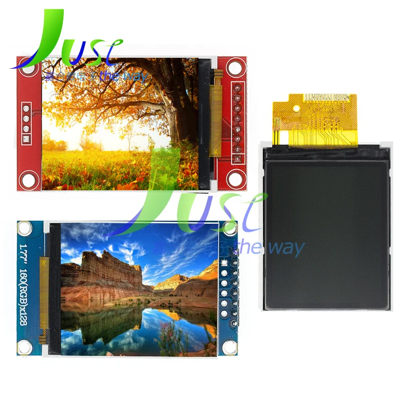

2PCS D02 1.77 1.8 inch TFT LCD Module LCD Screen SPI serial 51 drivers 4 IO driver TFT Resolution 128*160 1.8 inch TFT interface
