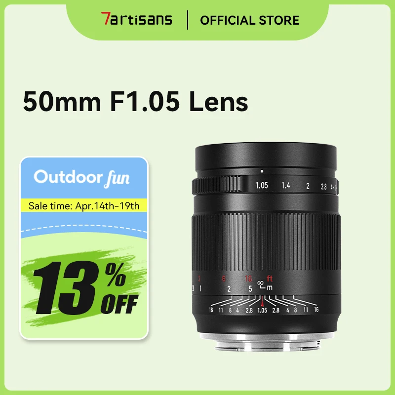 

7artisans 50mm F1.05 Manual Focus Full-Frame Large Aperture Portrait Lens For Sony E Canon RF R6 Nikon Z Panasonic/Leica/Sigma L