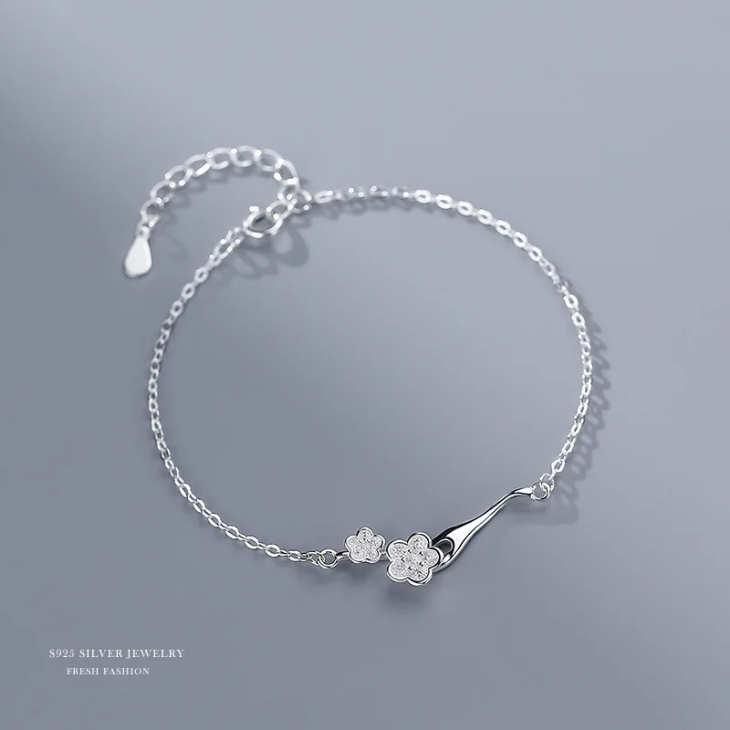 925 Sterling Silver Chain Bracelets Flower Charm Bracelets pulseira Gift Wedding Lucky Fine Jewelry
925 Sterling Silver Chain Bracelets Flower Charm Bracelets pulseira Gift Wedding Lucky Fine Jewelry