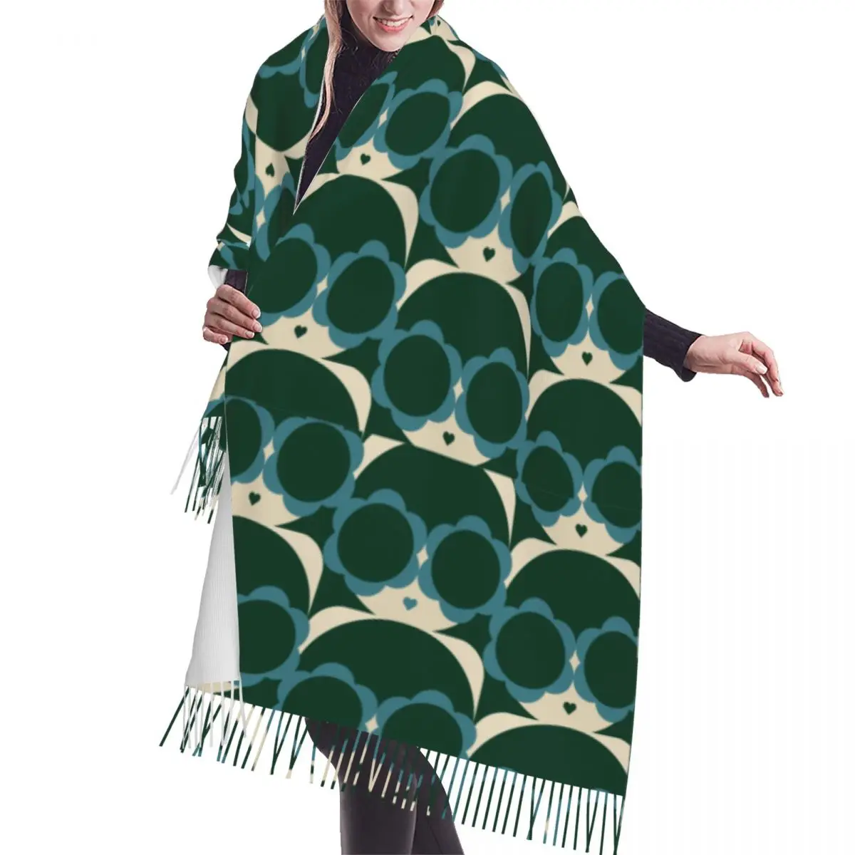 Female Long Green Cool Girl Pattern Fashion Versatile Female Scarves Women Winter Fall Thick Warm Tassel Shawl Wraps Scarf
Female Long Green Cool Girl Pattern Fashion Versatile Female Scarves Women Winter Fall Thick Warm Tassel Shawl Wraps Scarf