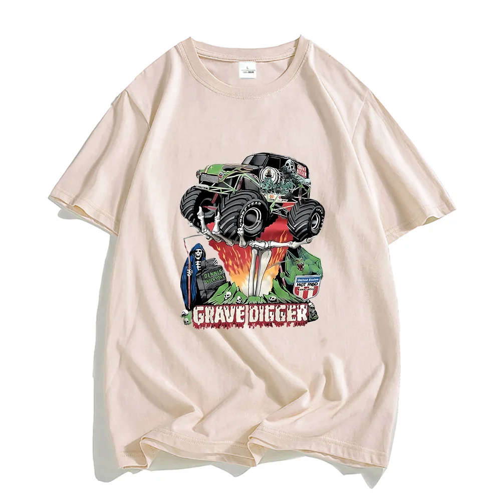 Grave Digger Shirt 100% Cotton Tshirts Men Streetwear Tees Summer Loose T-shirts Original Graphic T Shirts O-neck Casual Clothes
Grave Digger Shirt 100% Cotton Tshirts Men Streetwear Tees Summer Loose T-shirts Original Graphic T Shirts O-neck Casual Clothes