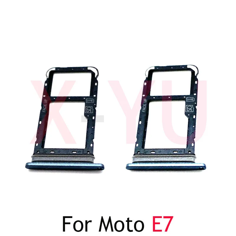 

10PCS For Motorola Moto E7 / E7 Plus / E7 Power / E7i Power SIM Card Tray Slot Holder Adapter Socket Repair Parts