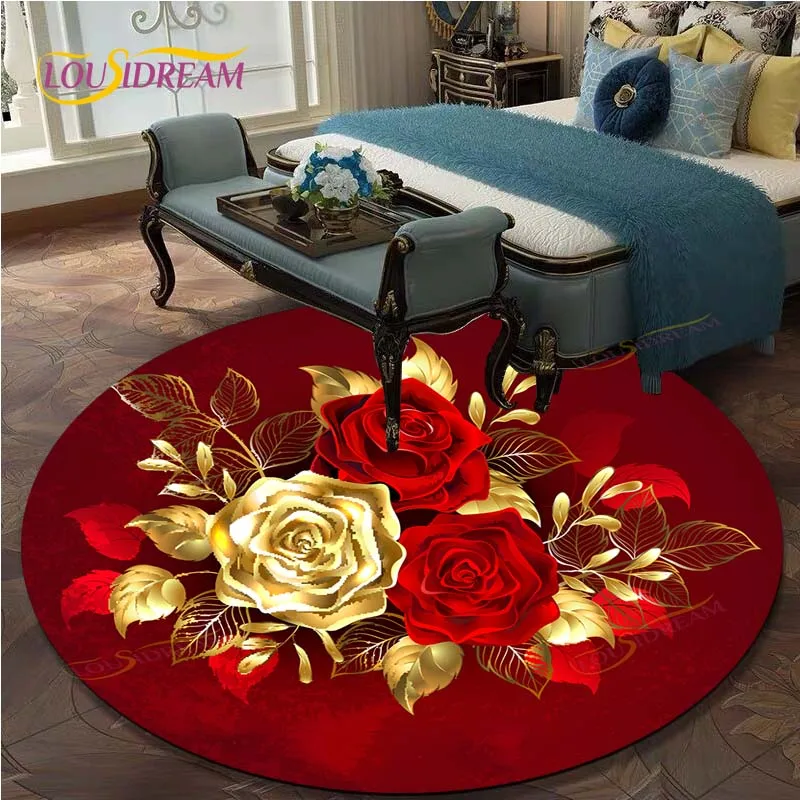 Cute Rose Flower Pattern Area Rug Round Floor Mat Living Room Carpet Bathroom Kitchen Rug Doormat
Cute Rose Flower Pattern Area Rug Round Floor Mat Living Room Carpet Bathroom Kitchen Rug Doormat