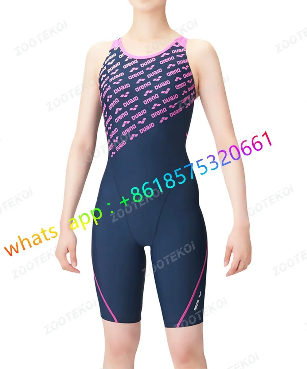 

Womens Swimsuits Racerback Athletic One Piece Bathing Suits Knee Length Bodysuit Swimming Pool Triathlon Race Bodysuit Swimwear