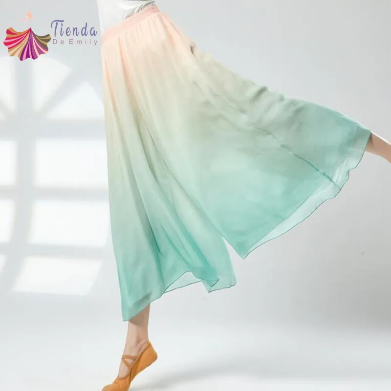 Gradient Wide Leg Pants Flowy Classical Dance Culotte Chiffon Dancer Training Clothes Fairy Elegant Body Rhyme Yoga Wear Adults
Gradient Wide Leg Pants Flowy Classical Dance Culotte Chiffon Dancer Training Clothes Fairy Elegant Body Rhyme Yoga Wear Adults