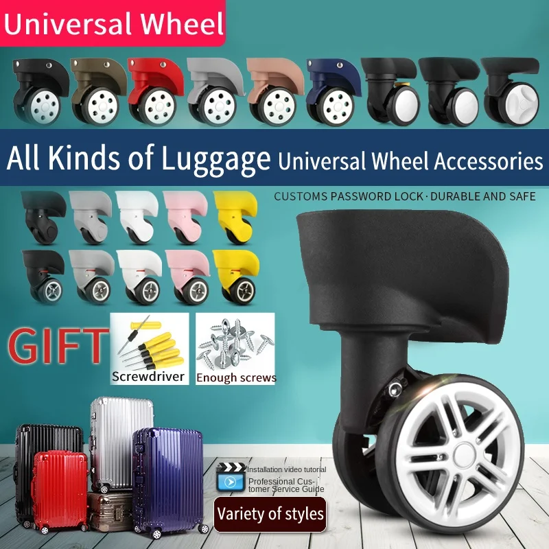 Trolley case universal wheel suitcase wheel suitcase accessories repair wheel password box sliding roller replacement parts
Trolley case universal wheel suitcase wheel suitcase accessories repair wheel password box sliding roller replacement parts