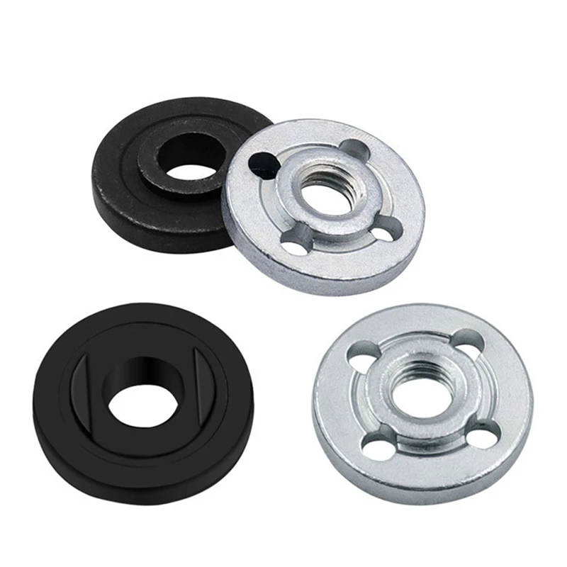

2pcs Stainless Steel Lock Nuts Flange Nut Inner Outer Kit Angle Grinder Electric Tool Accessories