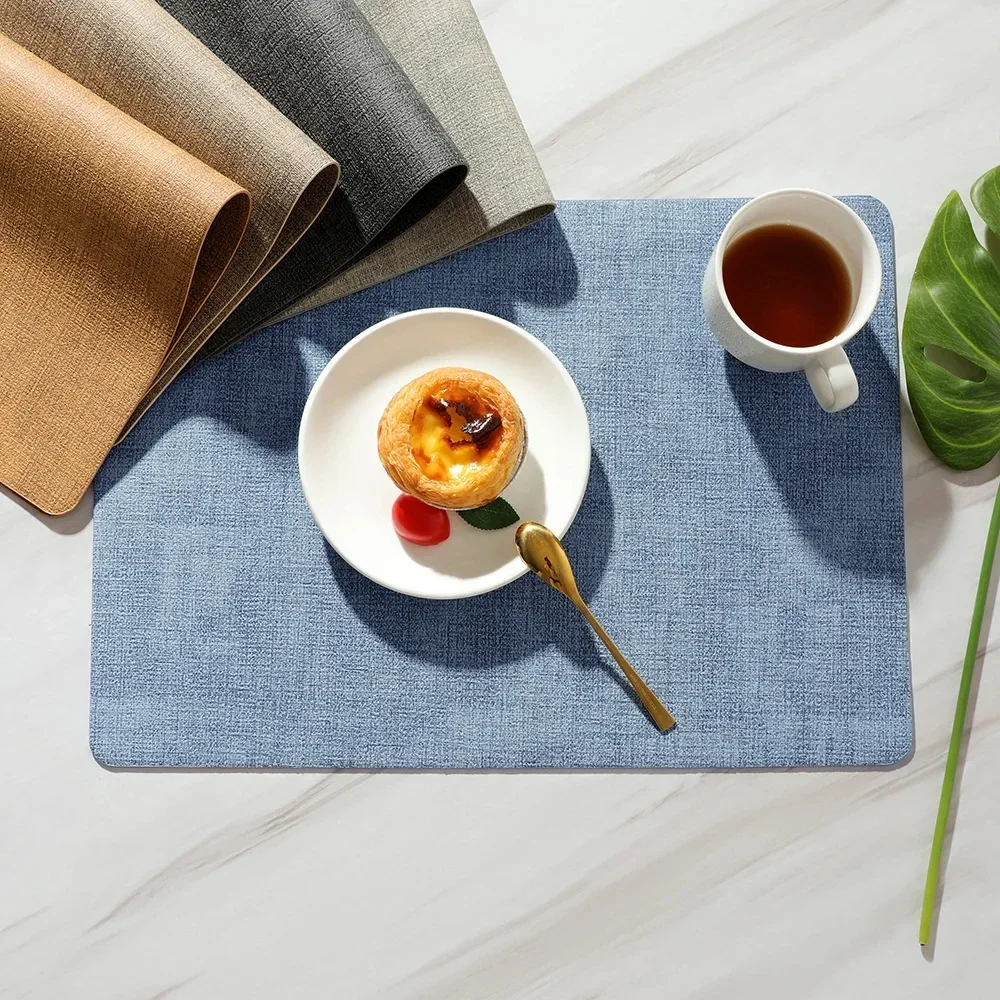 6Pcs Placemats Dual Sided,Faux Leather Place Meal Mats Indoor Placemats Dining Table Outdoor Square Non-Slip Washable Table Mats 
6Pcs Placemats Dual Sided,Faux Leather Place Meal Mats Indoor Placemats Dining Table Outdoor Square Non-Slip Washable Table Mats