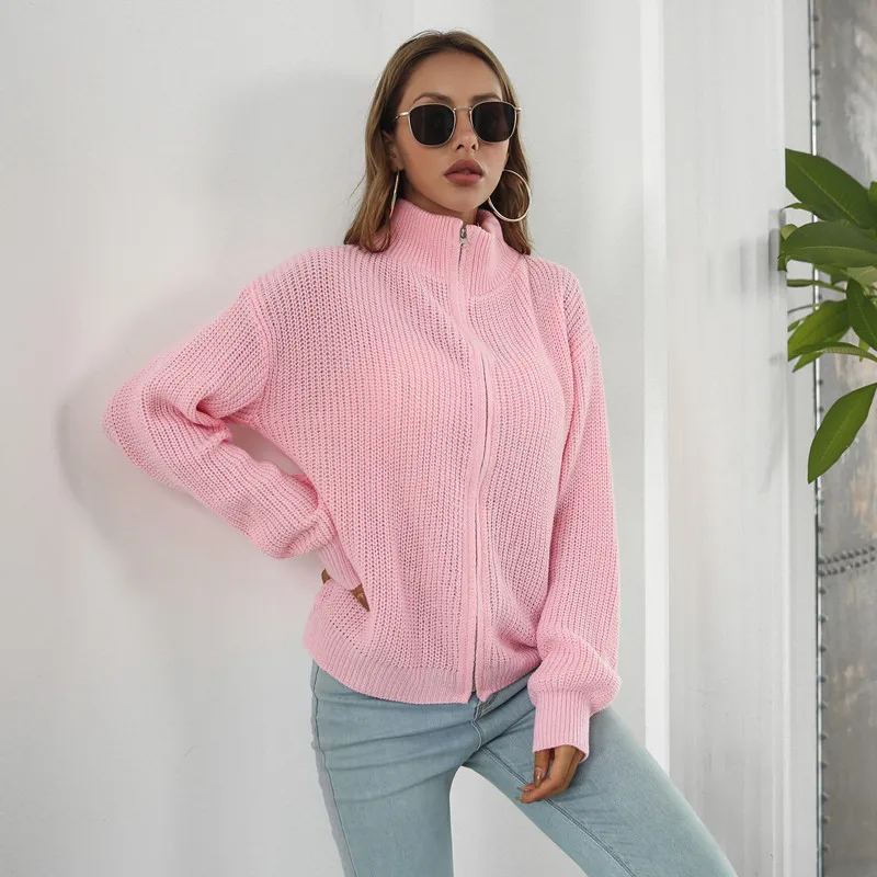 BULOCHOVA Fall Winter Vintage Zipper Chic Knitted Sweater Coat Women Turtleneck Solid Long Sleeve Loose Cardigan Tops Femme
BULOCHOVA Fall Winter Vintage Zipper Chic Knitted Sweater Coat Women Turtleneck Solid Long Sleeve Loose Cardigan Tops Femme