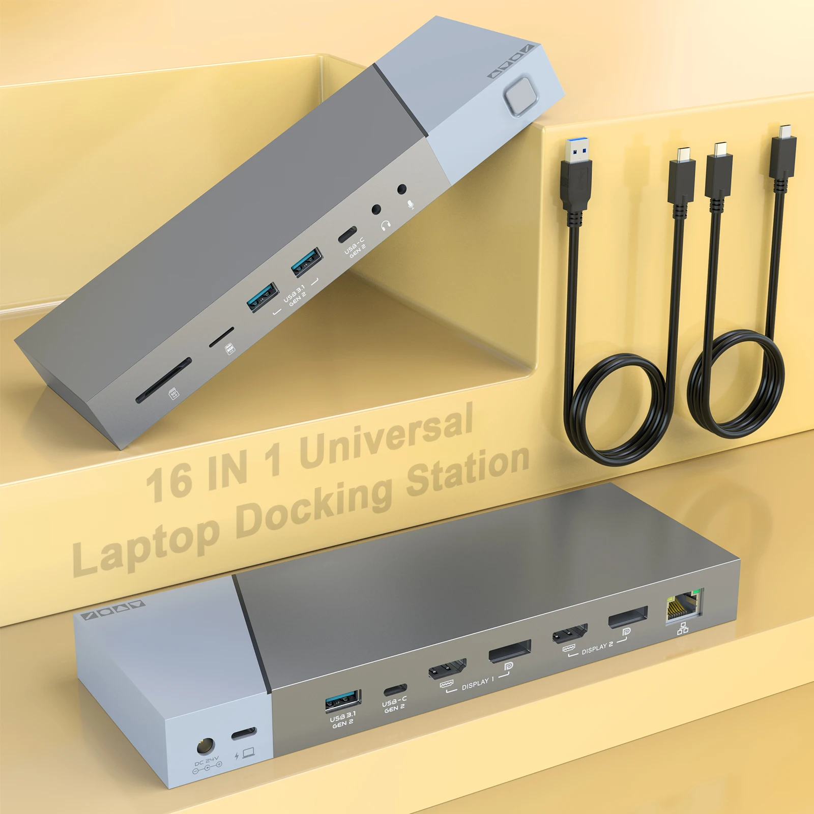 16 In 1 Dual HDMI USB C Multi Monitor Adapter USB C Docking Station For Dell XPS
16 In 1 Dual HDMI USB C Multi Monitor Adapter USB C Docking Station For Dell XPS