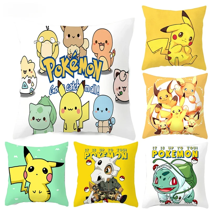 Pokemon Cushions Pillowcase Cartoon Anime Figures Pikachu Cushion Cover Throw Pillow Polyester 45x45 Sofa Decoration Pillowcover
Pokemon Cushions Pillowcase Cartoon Anime Figures Pikachu Cushion Cover Throw Pillow Polyester 45x45 Sofa Decoration Pillowcover