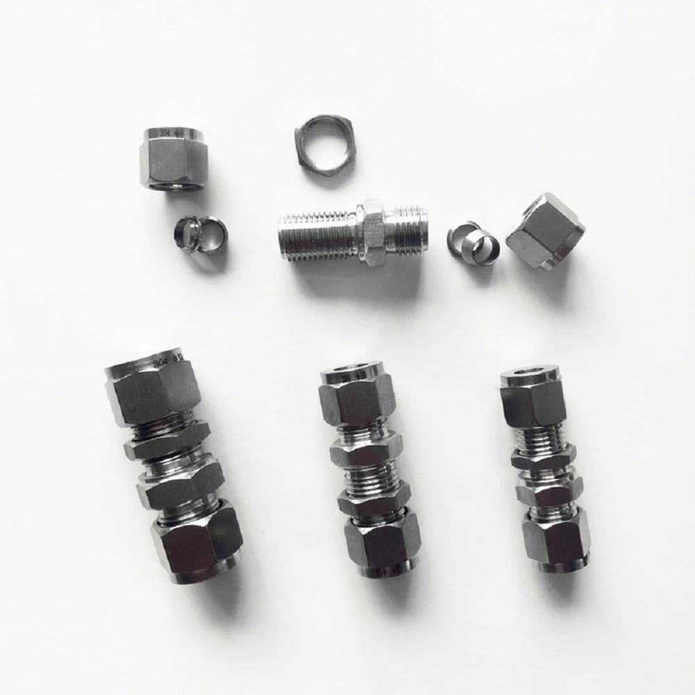 1pcs Stainless Steel 304 Tube OD Double Ferrule 6mm Compression Fitting Bulkhead Connector Male NPT Stainless Pipe Fitting
1pcs Stainless Steel 304 Tube OD Double Ferrule 6mm Compression Fitting Bulkhead Connector Male NPT Stainless Pipe Fitting