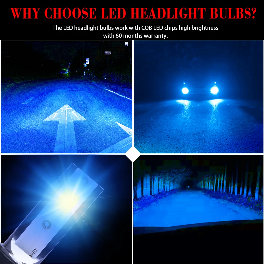 Plug and Play LED Headlight Bulbs Retrofit for Car 12v 80w H1 H3 H4 H7 H8 H9 H11 9003 9005 9006 HB2 HB3 HB4 Fog Light Lamp bulbs
Plug and Play LED Headlight Bulbs Retrofit for Car 12v 80w H1 H3 H4 H7 H8 H9 H11 9003 9005 9006 HB2 HB3 HB4 Fog Light Lamp bulbs