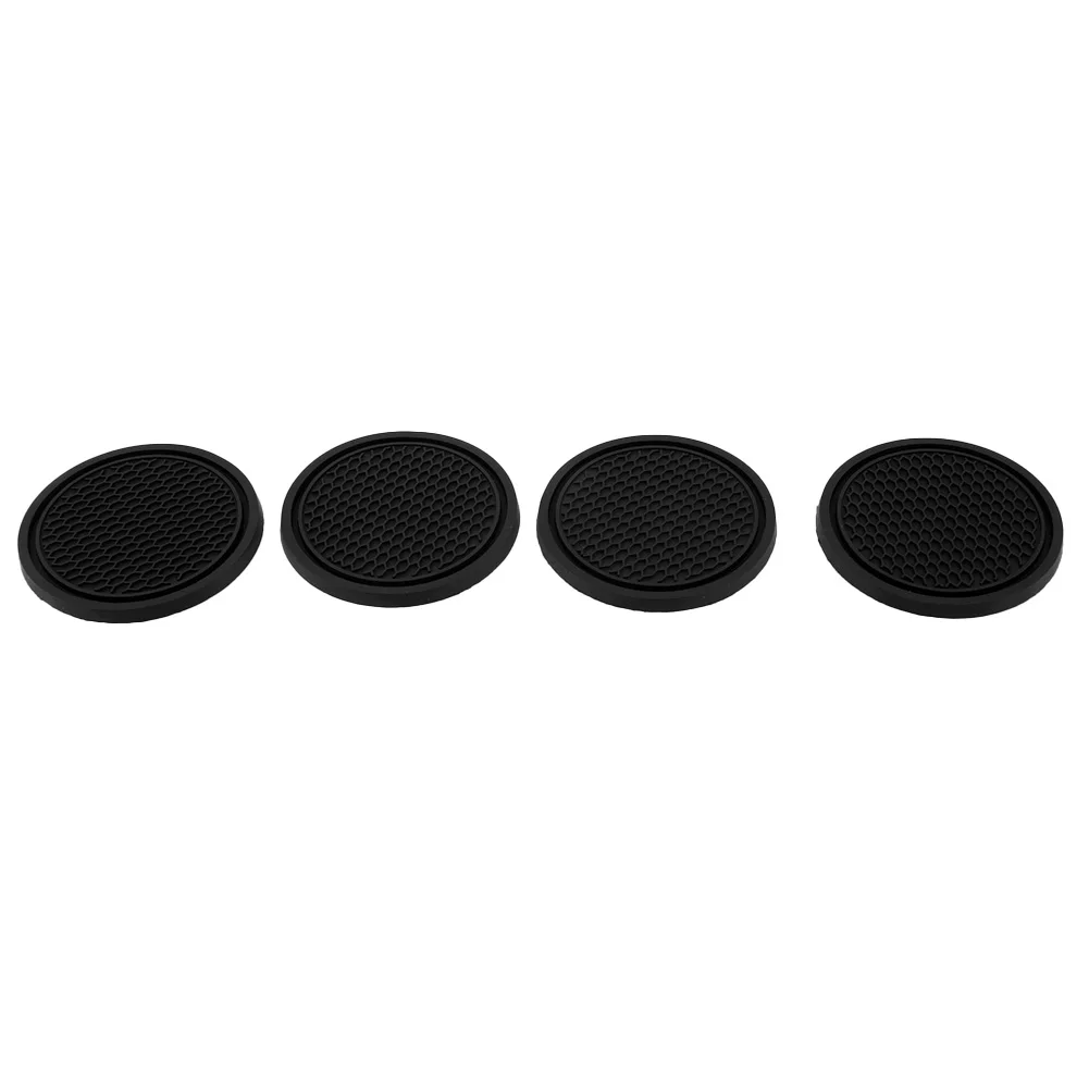 Universal Car Coasters 4pcs Anti-Slip Black Car Accessories Fit For: Car/Home Insert Coaster Replacement Silicone
Universal Car Coasters 4pcs Anti-Slip Black Car Accessories Fit For: Car/Home Insert Coaster Replacement Silicone
