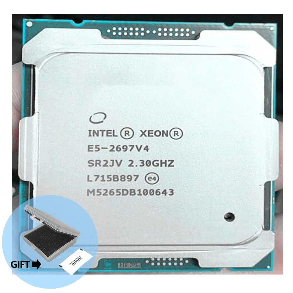 

E5-2697V4 E5-2697 Intel Xeon LGA-2011-3 ES, Версия 18 ядер, V4, 2,2 , 45 МБ, E5 2697 V4, 14 нм, 145 вт, ЦП E5 2697V4,