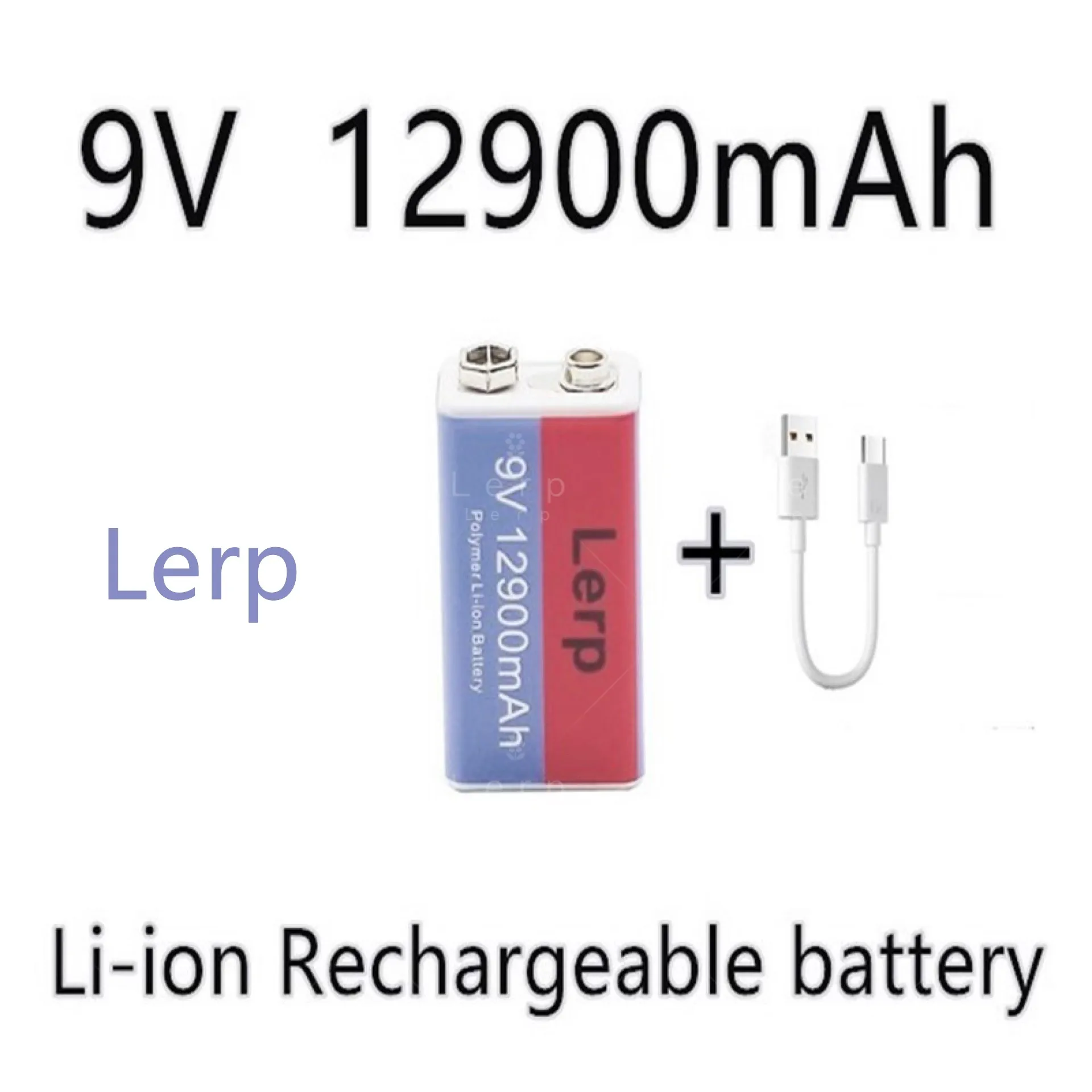 New 2024 multimeter rechargeable lithium-ion battery, 9V battery, 12900MAH, mini USB, toy, microphone, remote control, KTV, use,
New 2024 multimeter rechargeable lithium-ion battery, 9V battery, 12900MAH, mini USB, toy, microphone, remote control, KTV, use,