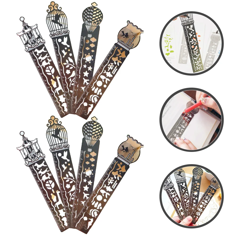 8 Pcs Metal Bookmarks Reading for Women Hollow Out Kids Stationery Decorative Lover Student
8 Pcs Metal Bookmarks Reading for Women Hollow Out Kids Stationery Decorative Lover Student