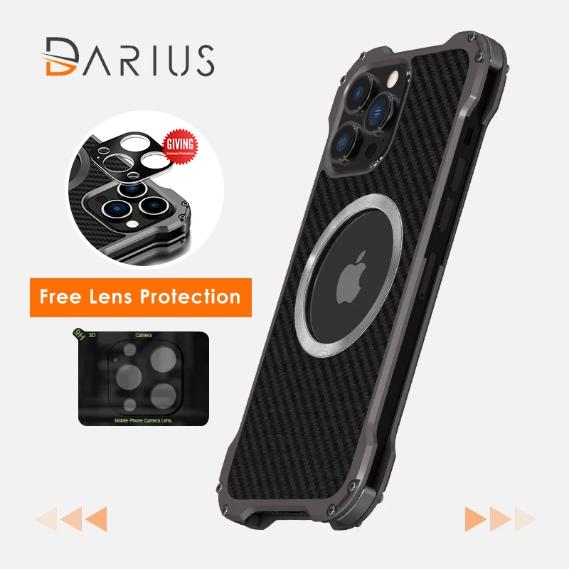 Magnetic Aluminum Armor Cases For Iphone 14 13 12 Pro Max 14Plus With Lens Film Protection Case Magsafe Wireless Charging Cover
Magnetic Aluminum Armor Cases For Iphone 14 13 12 Pro Max 14Plus With Lens Film Protection Case Magsafe Wireless Charging Cover