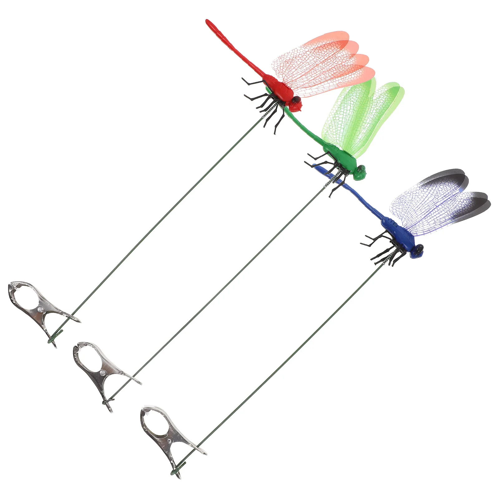 3 Pcs Dragonfly Clip Bug Deterrent Simulation Dragonfly Clip Garden Decor for outside Outdoor Statue Set Pvc Fake 
3 Pcs Dragonfly Clip Bug Deterrent Simulation Dragonfly Clip Garden Decor for outside Outdoor Statue Set Pvc Fake