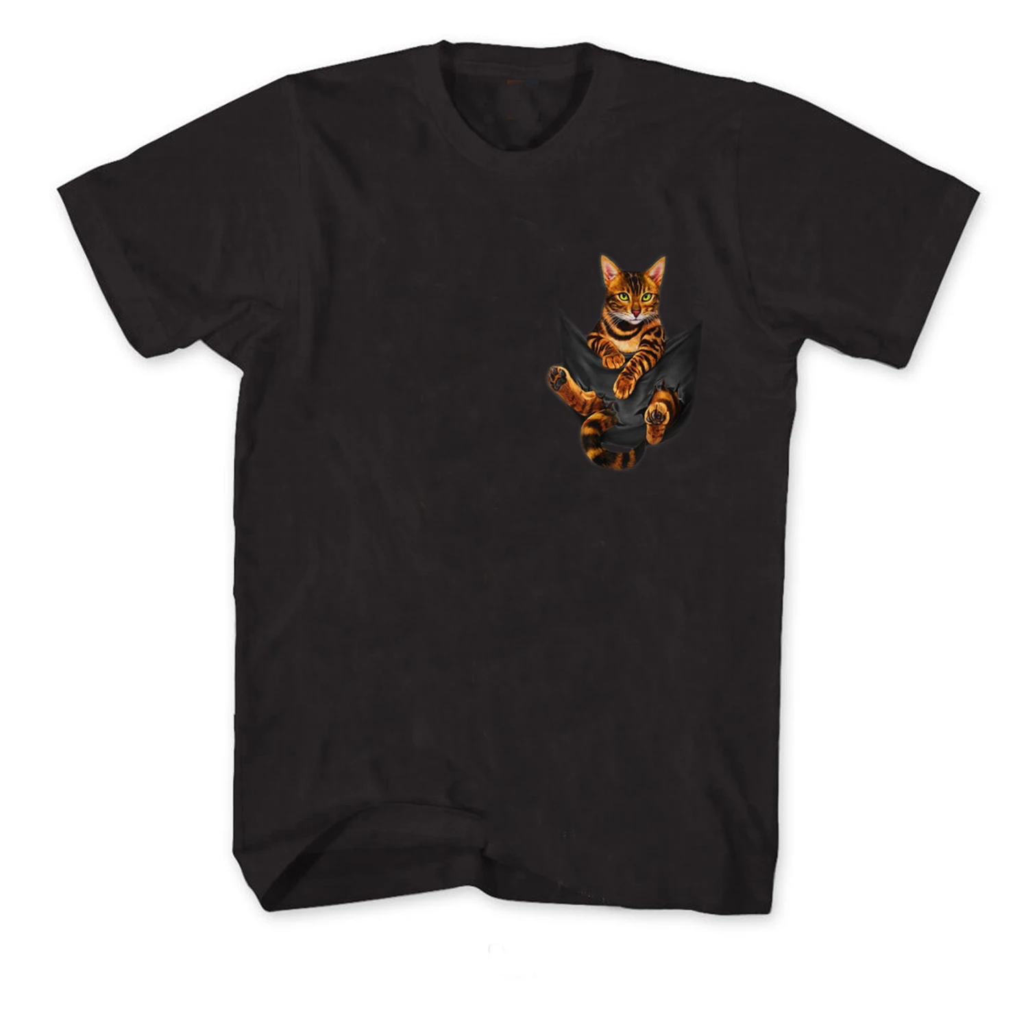 Funny Bengal Cat In Pocket Pet Cat Lovers Gift T-Shirt 100% Cotton O-Neck Summer Short Sleeve Casual Mens T-shirt Size S-3XL
Funny Bengal Cat In Pocket Pet Cat Lovers Gift T-Shirt 100% Cotton O-Neck Summer Short Sleeve Casual Mens T-shirt Size S-3XL