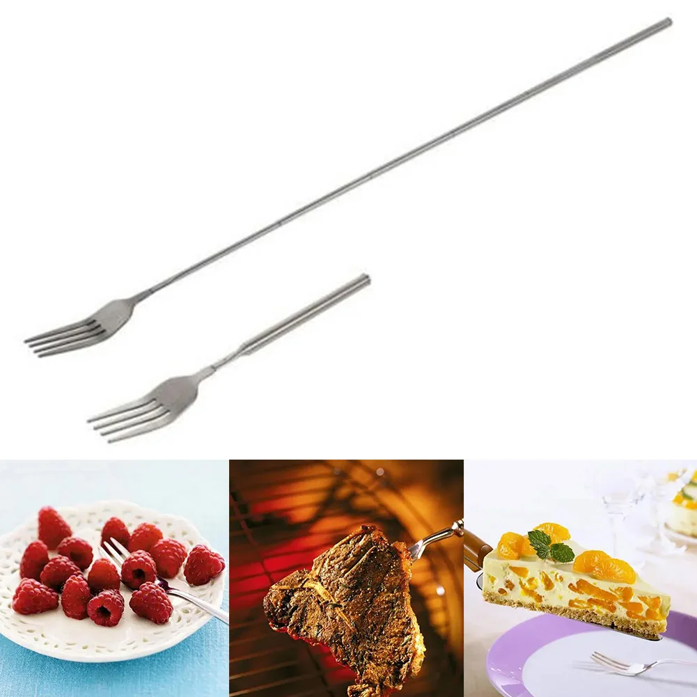 Silver Stainless Dinner Fork Adjustable Telescopic Fork 23~63cm Extendable Dinner Fruit Dessert Long Cutlery Forks BBQ Meat Fork
Silver Stainless Dinner Fork Adjustable Telescopic Fork 23~63cm Extendable Dinner Fruit Dessert Long Cutlery Forks BBQ Meat Fork