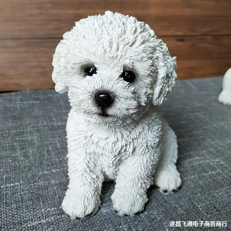 Cute Bichon Frise Simulation Sculpture Decoration Puppy Pet Model Home Room Decoration Resin Crafts Bedroom Entrance Decoration
Cute Bichon Frise Simulation Sculpture Decoration Puppy Pet Model Home Room Decoration Resin Crafts Bedroom Entrance Decoration