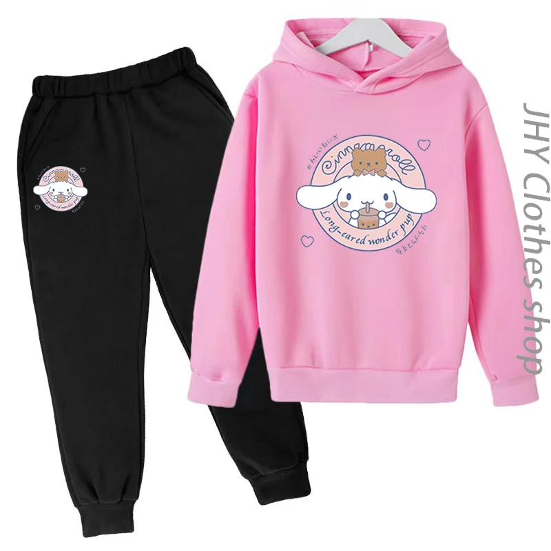 Sanrio Clothes Hoodie Boys/Girls/Baby Cinnamoroll Pullover Top/Trousers2P Kids 3-14 Years Birthday Gift Brand Casual Sports Suit
Sanrio Clothes Hoodie Boys/Girls/Baby Cinnamoroll Pullover Top/Trousers2P Kids 3-14 Years Birthday Gift Brand Casual Sports Suit
