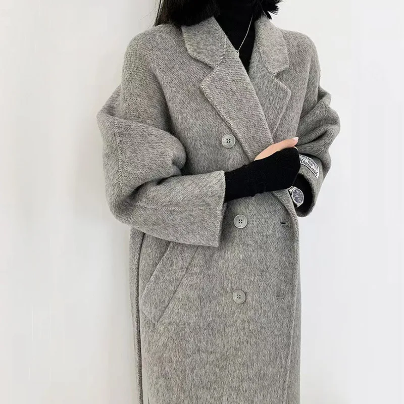 2023 Popular New Product Mulberry Silk Double sided Cashmere Coat Women's Double breasted Classic Women's Wool Coat
2023 Popular New Product Mulberry Silk Double sided Cashmere Coat Women's Double breasted Classic Women's Wool Coat