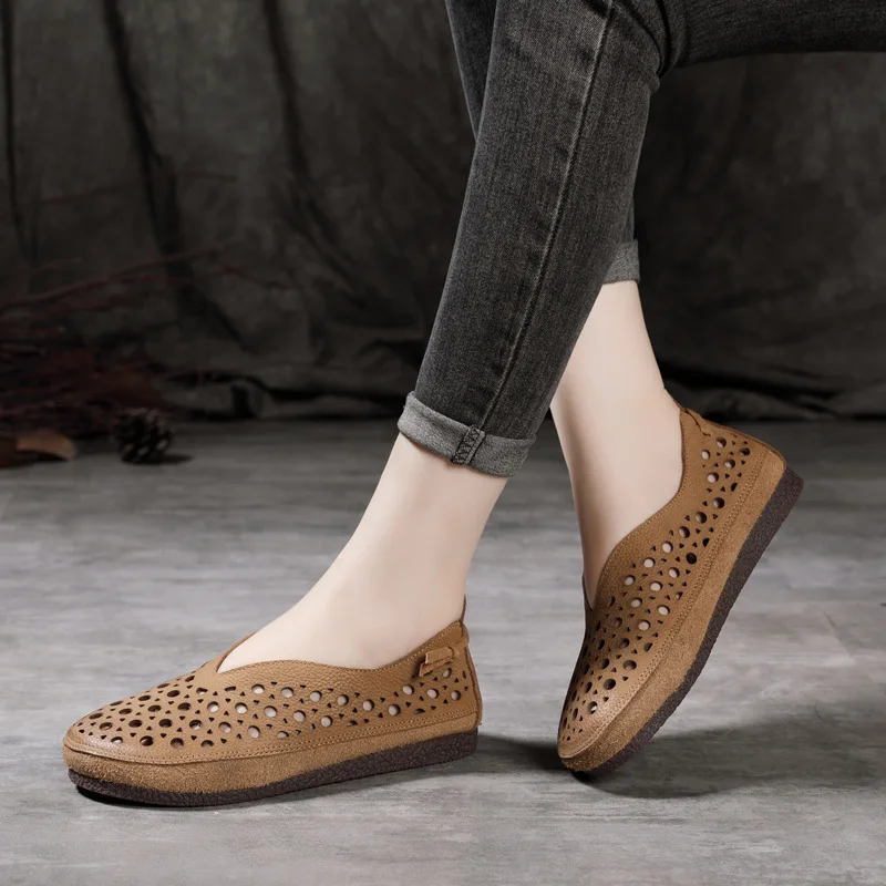 Birkuir Genuine Leather Hollow Flats Shoes For Women 2023 Loafers Soft Sloes Women Shoes Luxury Low Heels Ladies Single Shoes
Birkuir Genuine Leather Hollow Flats Shoes For Women 2023 Loafers Soft Sloes Women Shoes Luxury Low Heels Ladies Single Shoes
