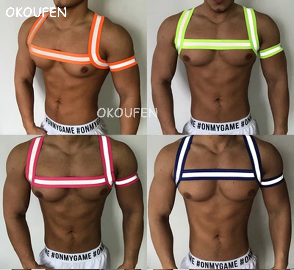 Reflective fluorescent elastic shoulder strap nightclub male singer chest strap white lying HP dance performance Gcircuit WP
Reflective fluorescent elastic shoulder strap nightclub male singer chest strap white lying HP dance performance Gcircuit WP