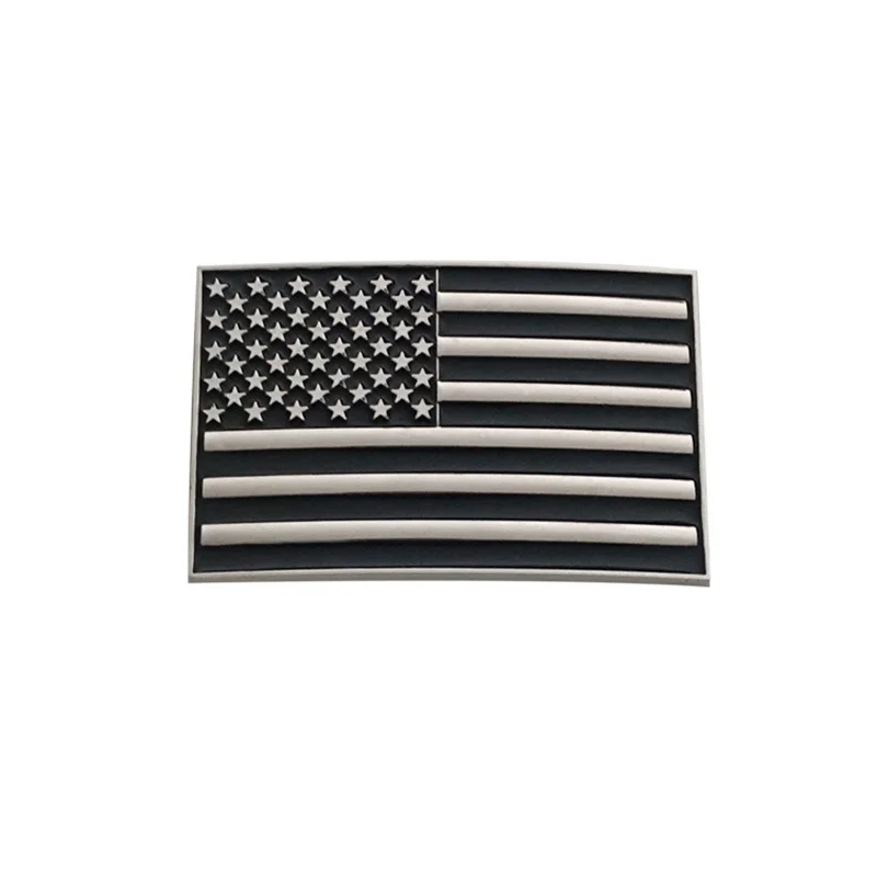 

Black Stars and Stripes belt buckle Western cowboy Euro-American