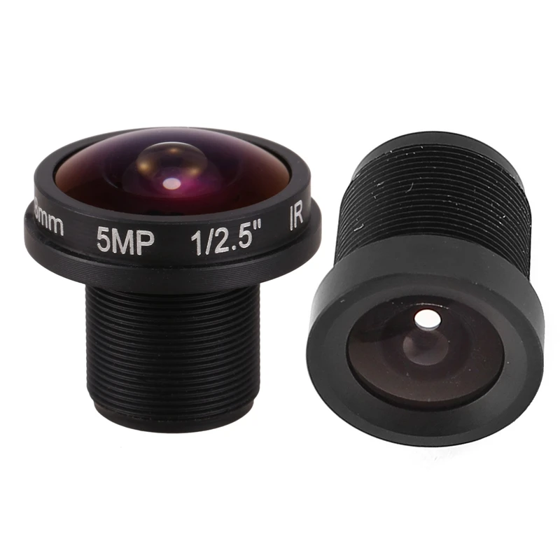 

2 Pcs Lens: 1 Pcs M12 Thread Mount 3.6Mm Focal Length F2.0 IR Lens For CCTV CCD Camera & 1 Pcs HD Lens 5MP 1.8Mm 1/2.5 F2.0 180