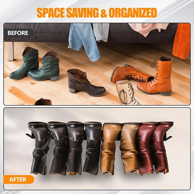 Wader Hangers 2-Pair Boot Rack Garage Boot Storage, Cowboy Boot Holder, Metal Wire Organizer For Entryway Durable
Wader Hangers 2-Pair Boot Rack Garage Boot Storage, Cowboy Boot Holder, Metal Wire Organizer For Entryway Durable