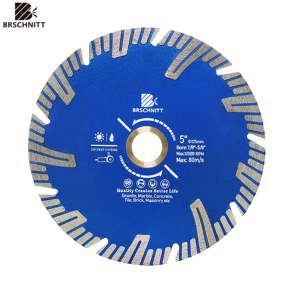 BRSCHNITT-Diamond Cutting Disc Dry Corrugated Saw Blade for Grainite Marble Tile Cutter 115mm, 125mm 1Pc Cutting Disc
BRSCHNITT-Diamond Cutting Disc Dry Corrugated Saw Blade for Grainite Marble Tile Cutter 115mm, 125mm 1Pc Cutting Disc