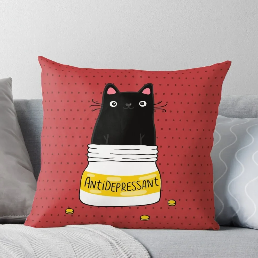 FUR ANTIDEPRESSANT . Cute black cat illustration. A gift for a pet lover. Throw Pillow Bed pillowcases Elastic Cover For Sofa
FUR ANTIDEPRESSANT . Cute black cat illustration. A gift for a pet lover. Throw Pillow Bed pillowcases Elastic Cover For Sofa