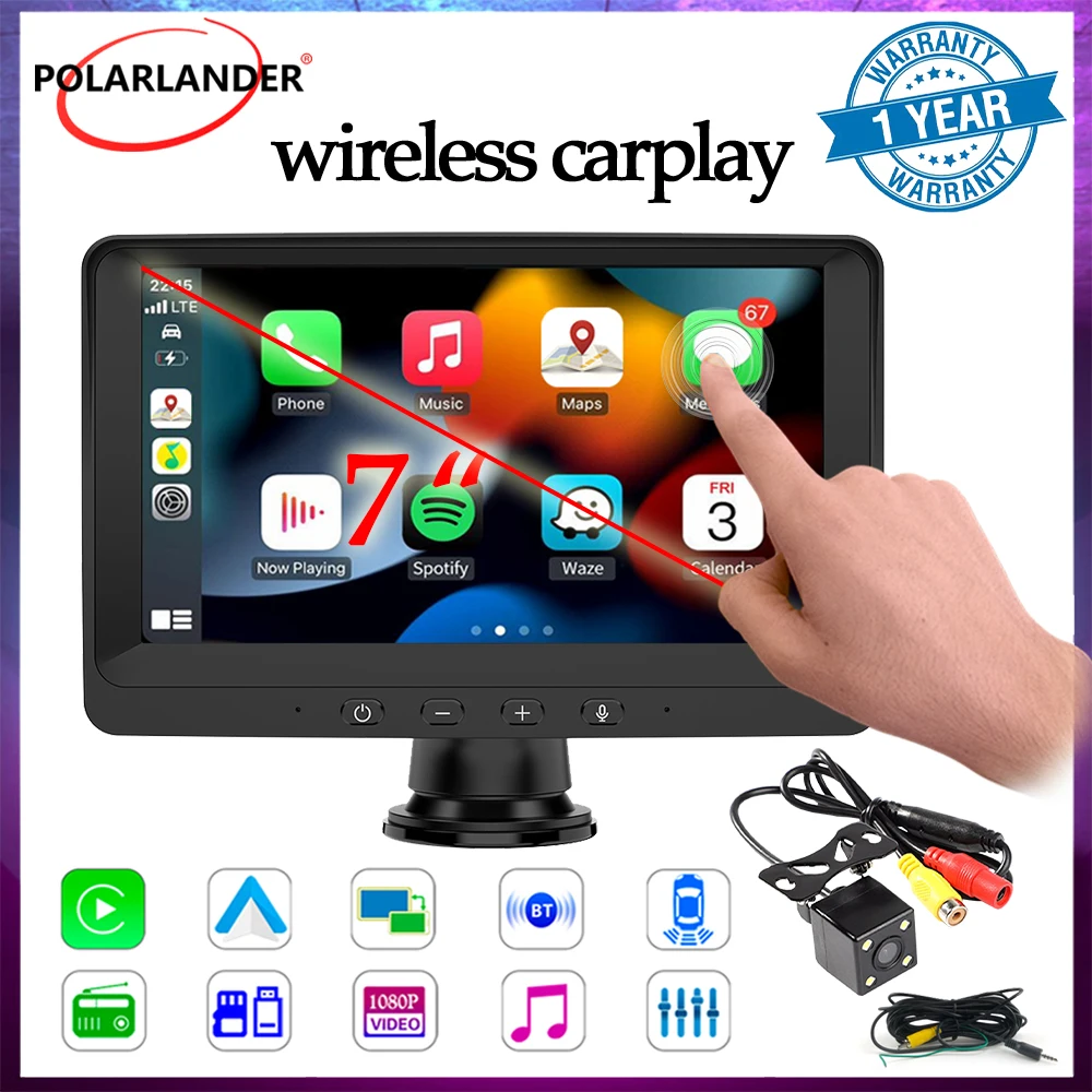 Universal 7 Inch Touch Screen Stereo Wireless Multimedia Bluetooth5.0 Car Display Android Auto/Carplay For BMW Toyota Car
Universal 7 Inch Touch Screen Stereo Wireless Multimedia Bluetooth5.0 Car Display Android Auto/Carplay For BMW Toyota Car