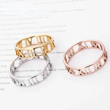 1pc Fashion Women Men Beautiful Hollow Out Roman Numerals Ring Stainless Steel Laser Cut Roman Digital Ring
1pc Fashion Women Men Beautiful Hollow Out Roman Numerals Ring Stainless Steel Laser Cut Roman Digital Ring