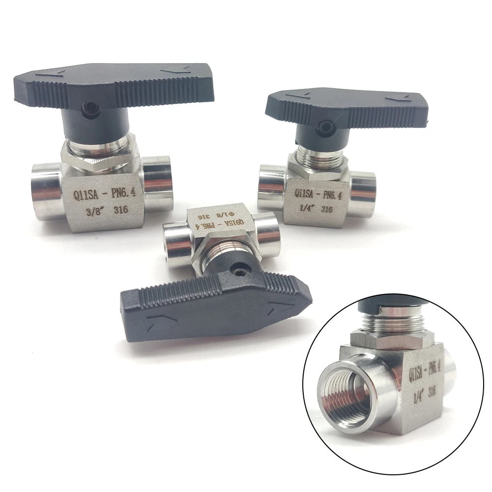 Female Thread Ball Valve 1/8" 1/4" 3/8" BSP Stainless Steel Internal Thread Shut Off Ball Valve Control For Water Gas Oil
Female Thread Ball Valve 1/8" 1/4" 3/8" BSP Stainless Steel Internal Thread Shut Off Ball Valve Control For Water Gas Oil