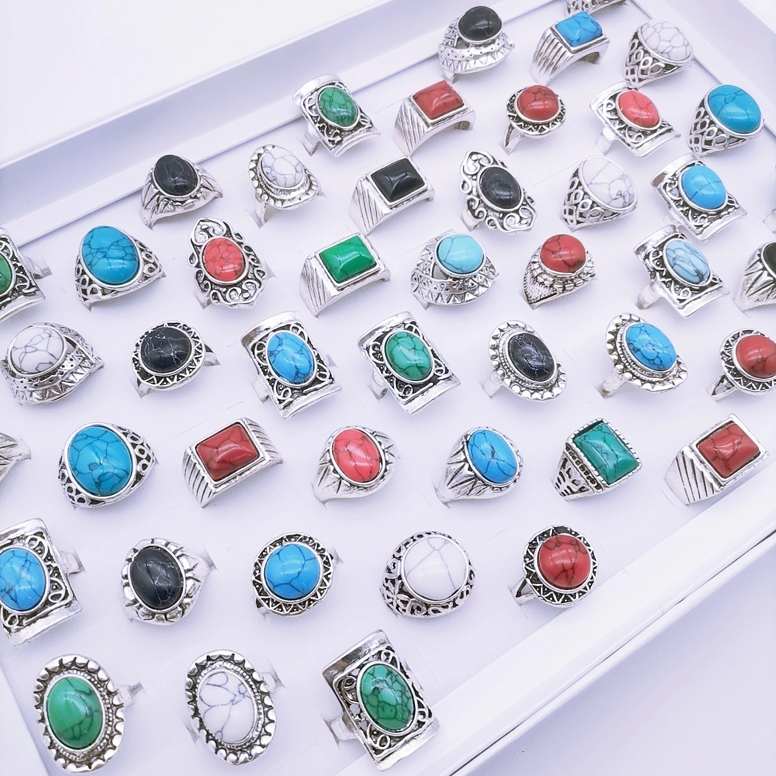 50 Pcs Wholesale Men's Rings for Women Love Gifts Retro Couples Dating Fashion Accessories Wedding Party New in Combinations
50 Pcs Wholesale Men's Rings for Women Love Gifts Retro Couples Dating Fashion Accessories Wedding Party New in Combinations