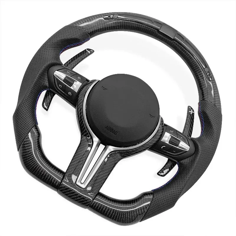 Steering Wheel With LED Carbon Fiber For BMW M3 M6 E90 F10 E46 E49 X3 X4 X5 F30 3 5 7 E-F Series Steering Wheel Car Accessories
Steering Wheel With LED Carbon Fiber For BMW M3 M6 E90 F10 E46 E49 X3 X4 X5 F30 3 5 7 E-F Series Steering Wheel Car Accessories