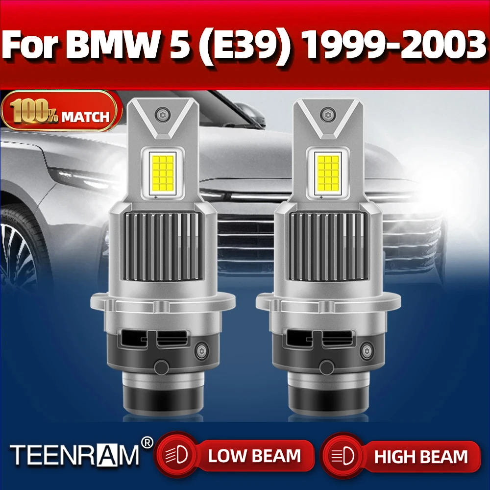 

Canbus LED Car Light Bulb 60000LM 150W Xenon Headlight 6000K 12V HID Xenon Lamps For BMW 5 (E39) 1999 2000 2001 2002 2003