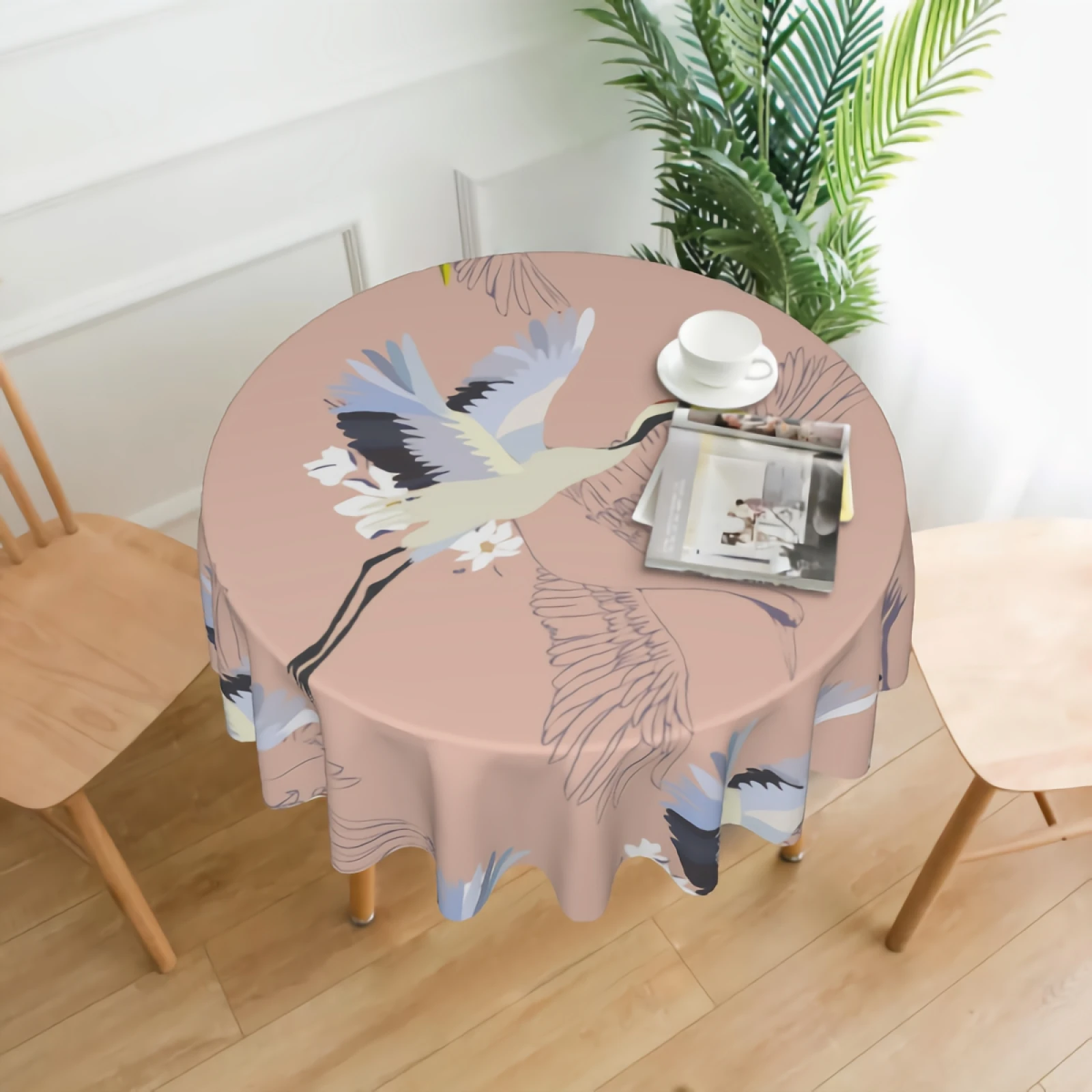 Flying Crane Birds Round Tablecloth Waterproof Watercolor Crane With Flowers Table Cloth Wrinkle Free Decorative Tablecloths
Flying Crane Birds Round Tablecloth Waterproof Watercolor Crane With Flowers Table Cloth Wrinkle Free Decorative Tablecloths