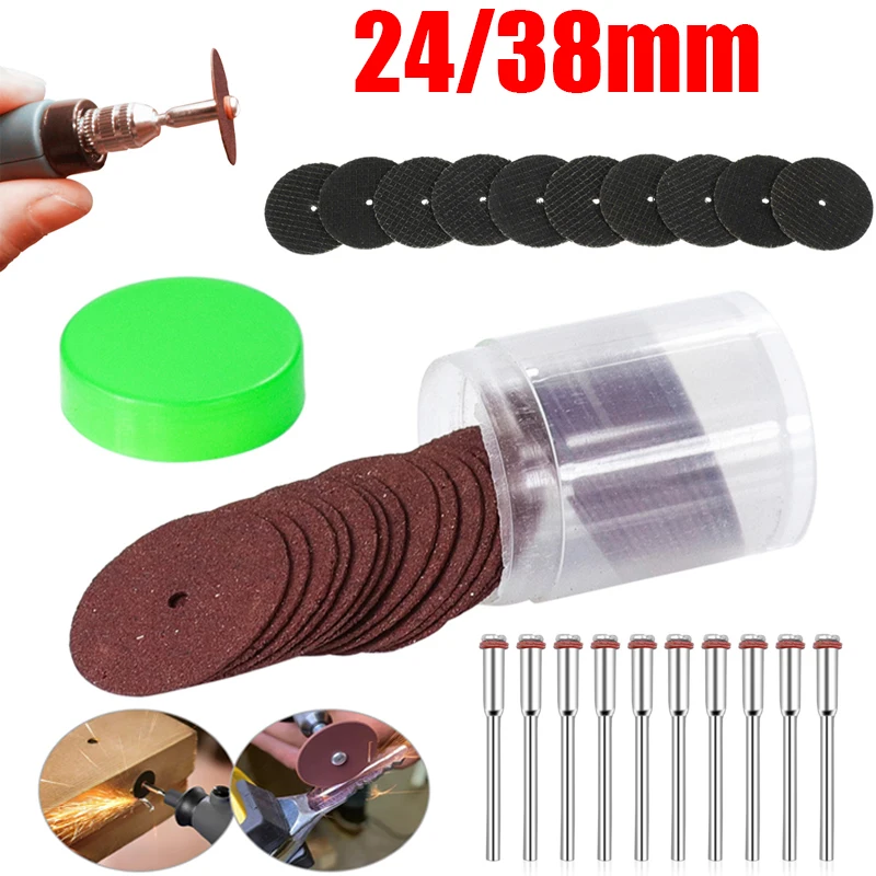 10/36Pcs 24/38mm Abrasive Disc Cutting Discs Reinforced Cut Off Grinding Wheel Rotary Blade Disc Cuttter Tool Dremel Accessories
10/36Pcs 24/38mm Abrasive Disc Cutting Discs Reinforced Cut Off Grinding Wheel Rotary Blade Disc Cuttter Tool Dremel Accessories