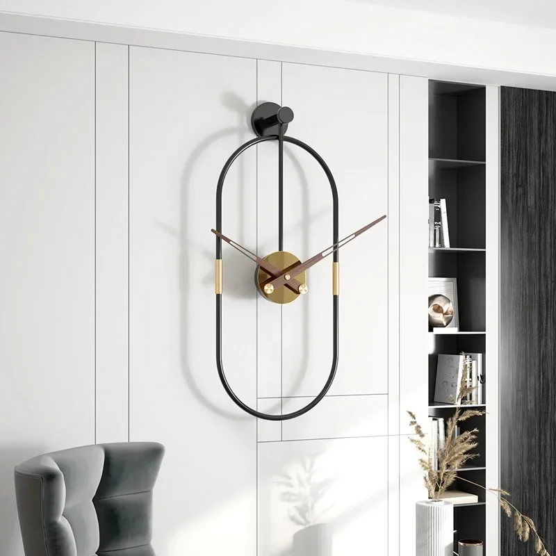 Home Modern Simple Fashion Clock Living Room Iron Art Decoration Wall Clock Metal Creative European Clock 24X57CM
Home Modern Simple Fashion Clock Living Room Iron Art Decoration Wall Clock Metal Creative European Clock 24X57CM
