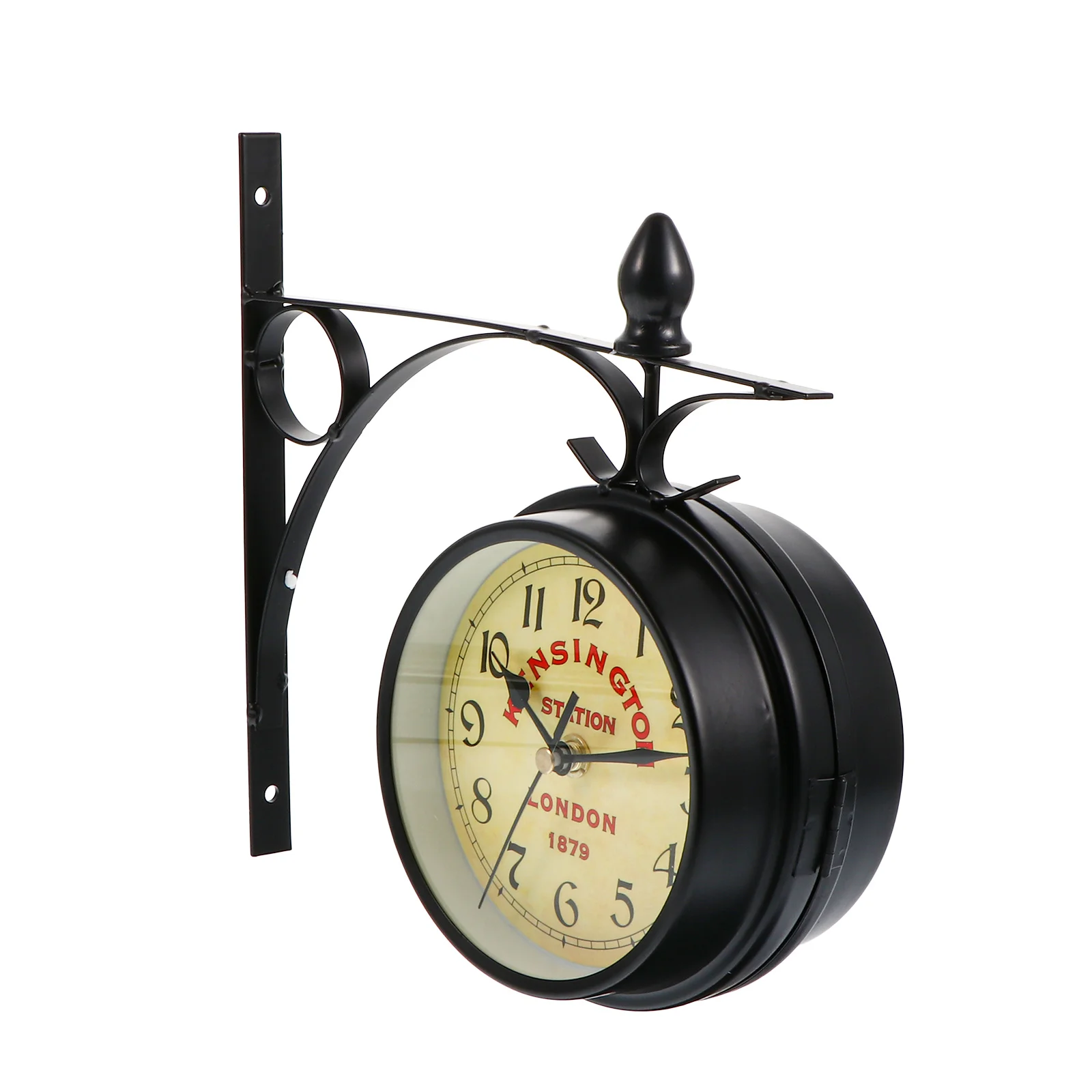 Outdoor Clock Vintage Double Sided Wall Hanging Clocks Two Sided Wrought Iron Retro Home
Outdoor Clock Vintage Double Sided Wall Hanging Clocks Two Sided Wrought Iron Retro Home