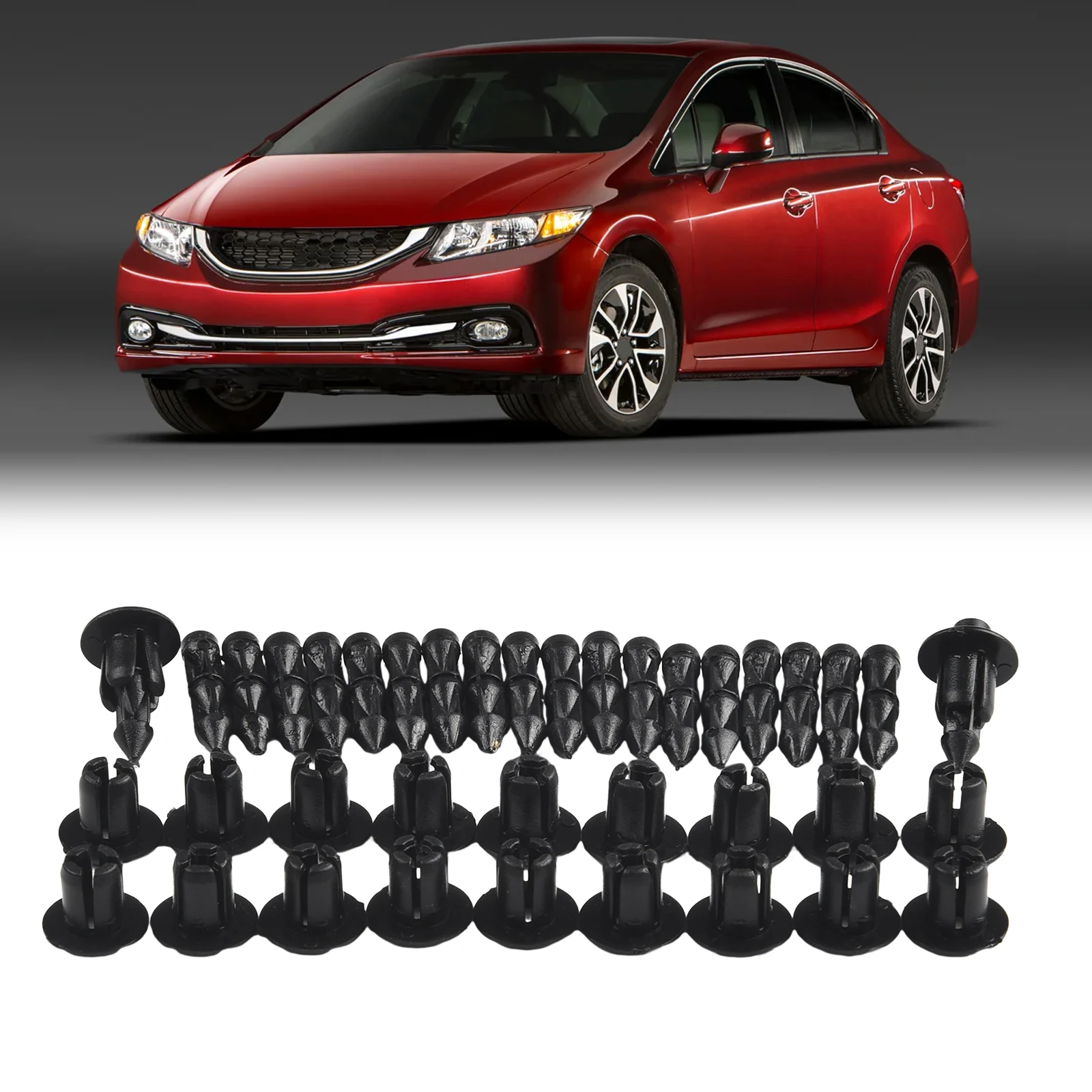 20PCS Panel Fastener Clips 20x6mm Plastic Rivet Bike Fairing Trim Clips- For Honda For Suzuki For For Use In A 6mm Hole
20PCS Panel Fastener Clips 20x6mm Plastic Rivet Bike Fairing Trim Clips- For Honda For Suzuki For For Use In A 6mm Hole