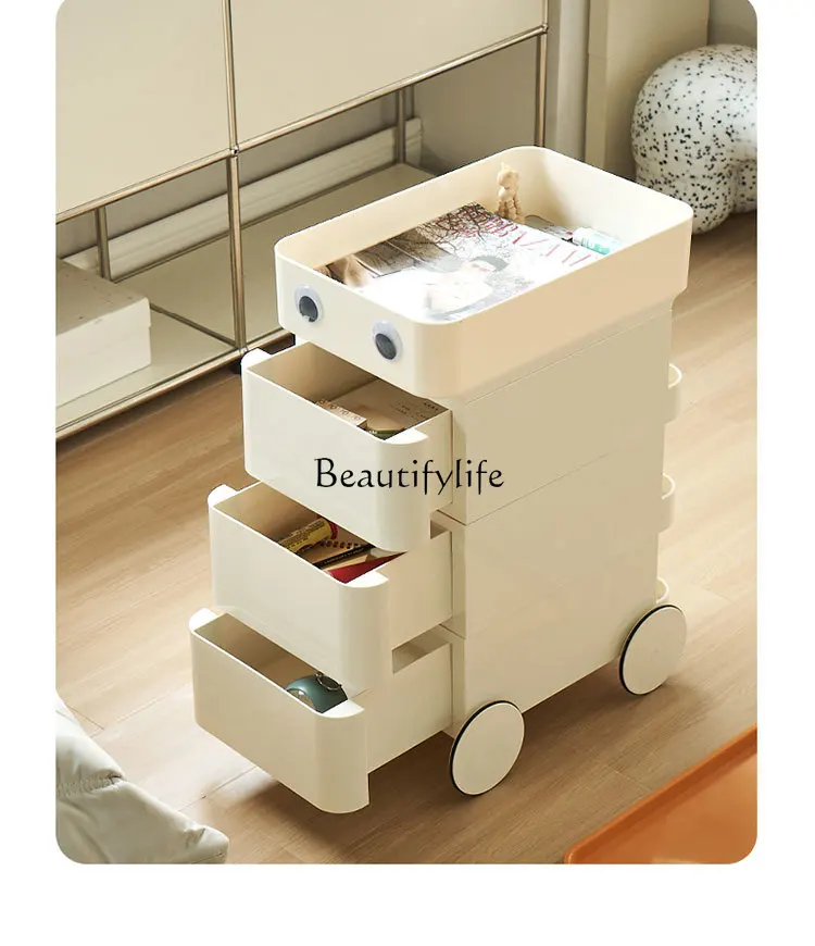 Creative Bedside Table Home Bedroom Modern Simple Portable Trolley Storage Cabinet
Creative Bedside Table Home Bedroom Modern Simple Portable Trolley Storage Cabinet