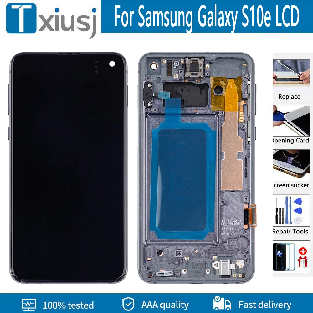 Original Super AMOLED For Samsung Galaxy S10e Display LCD Touch Screen Digitizer assembly G970F/DS G970U G970W LCD 5.8 inch
Original Super AMOLED For Samsung Galaxy S10e Display LCD Touch Screen Digitizer assembly G970F/DS G970U G970W LCD 5.8 inch