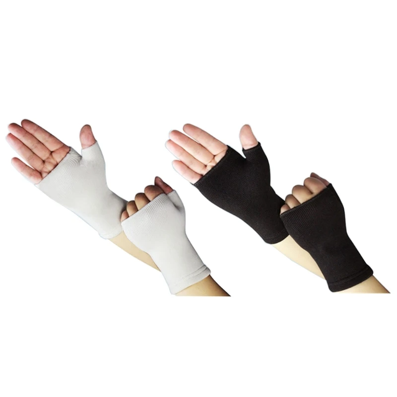 

Унисекс, рукава с поддержкой большого пальца, перчатки без пальцев, компрессионные перчатки от артрита, спортивные перчатки для